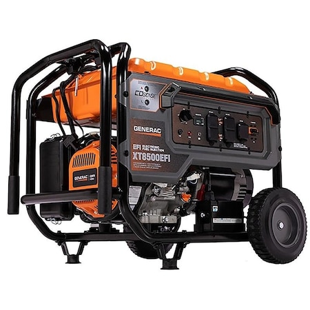 Generac Portable Generator, Gasoline/Liquid Propane, 8,000 W Rated, 10,000 W Surge, Electric, Recoil Start 7162